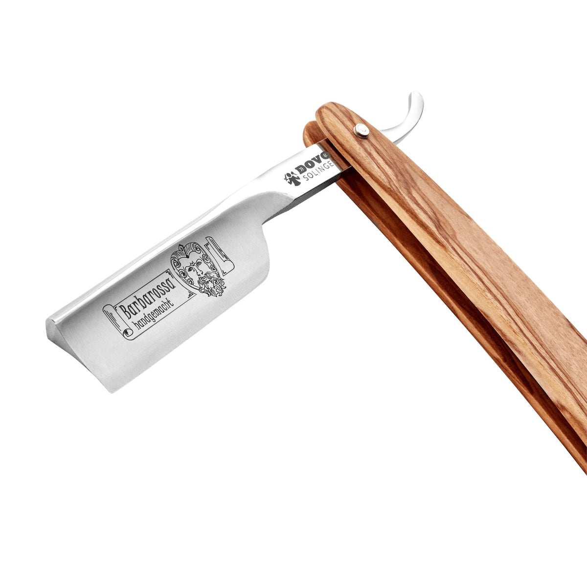 Rasiermesser Barbarossa Olivenholz Gradkopf 5/8" - Dovo