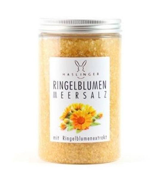 Badesalz Ringelblumen Haslinger mit natürlichem Ringelblumenextrakt für empfindliche Haut