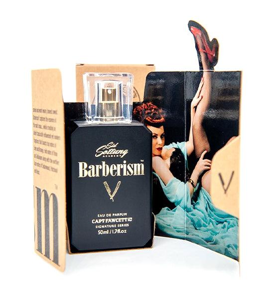 Eau de Parfum Barberism Captain Fawcett elegante Herren Duftnote mit Limette, Orange, Rose, Zedernholz und Moschus in stilvoller Verpackung