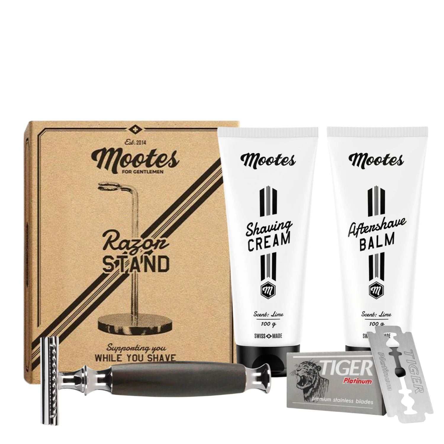 Rasierhobel-Set Basic 5-Teilig - Mootes