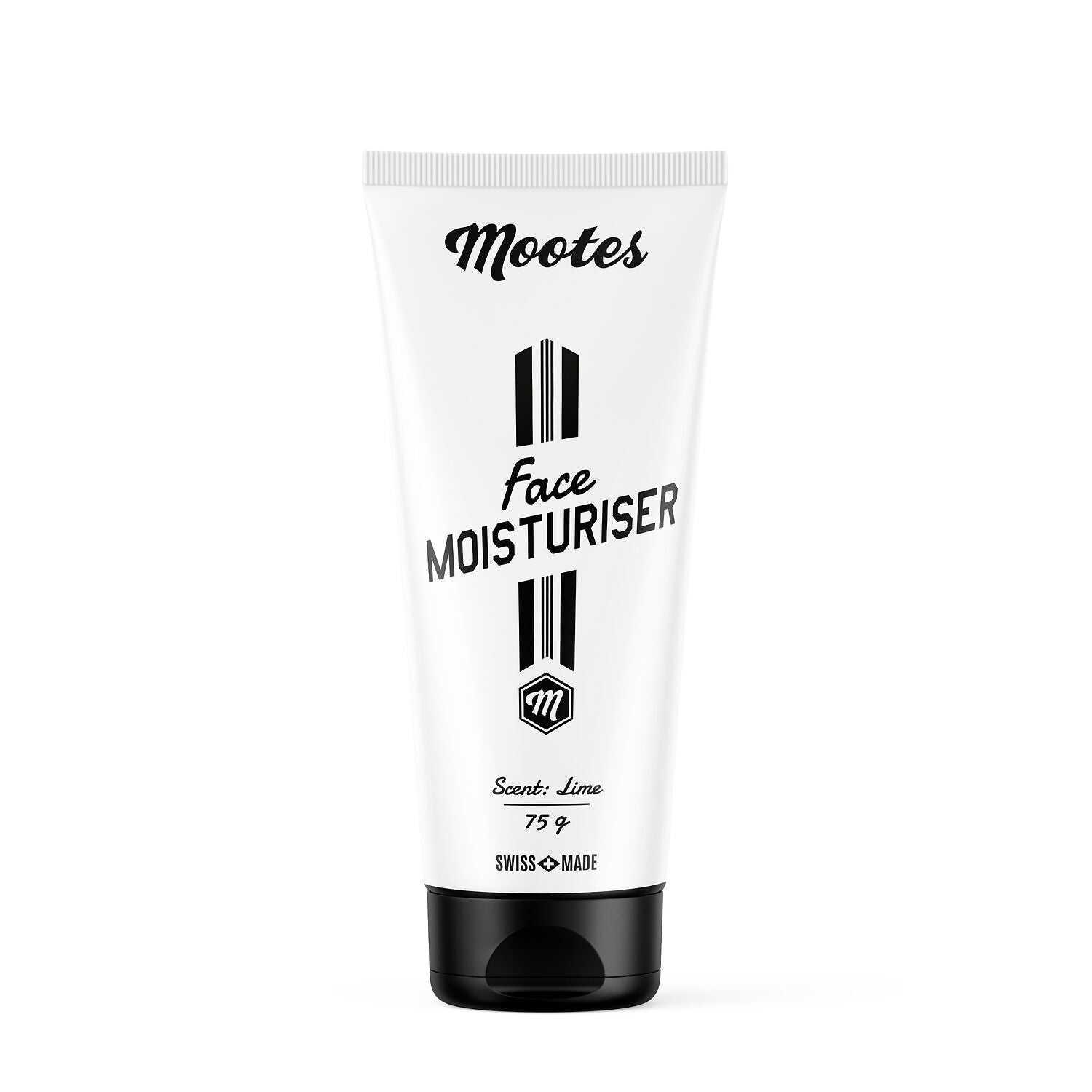 Mootes Face Moisturiser Lime Gesichtscreme mit Avocadoöl, Sheabutter und Hyaluronsäure, vegan, schnell einziehend, zitrusfrischer Limettenduft, Swiss Made