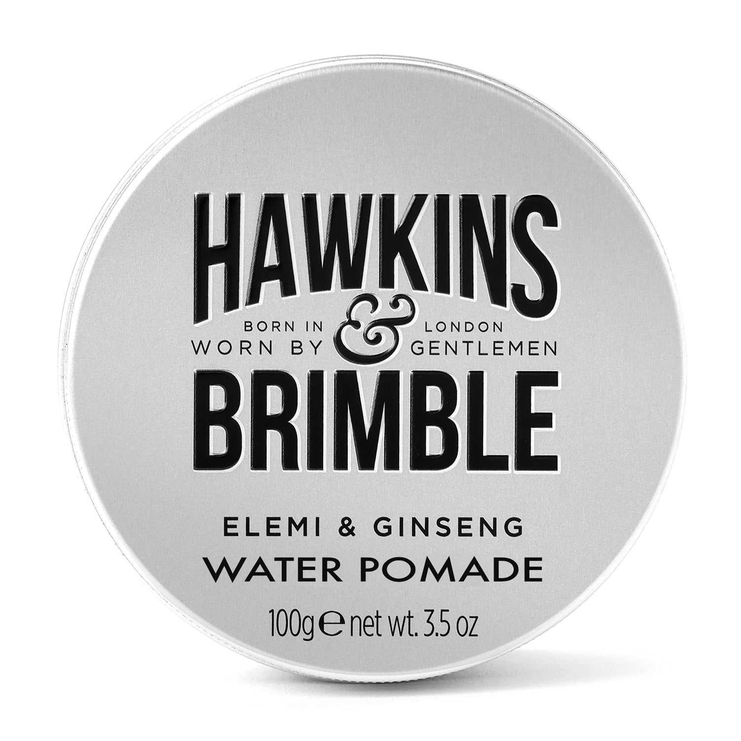 Hawkins & Brimble wasserbasierte Haarpomade mit Elemi und Ginseng für natürlichen Halt und leichtes Auswaschen.
