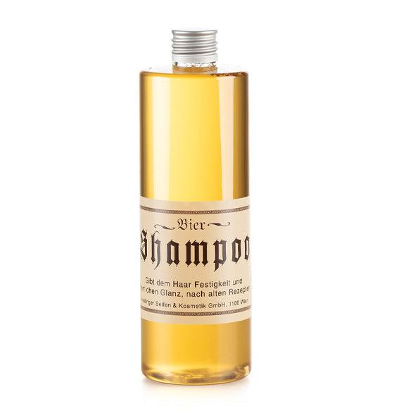 Biershampoo Haslinger Flasche mit traditionellem Bier-Haarpflege-Shampoo für Glanz und Festigkeit