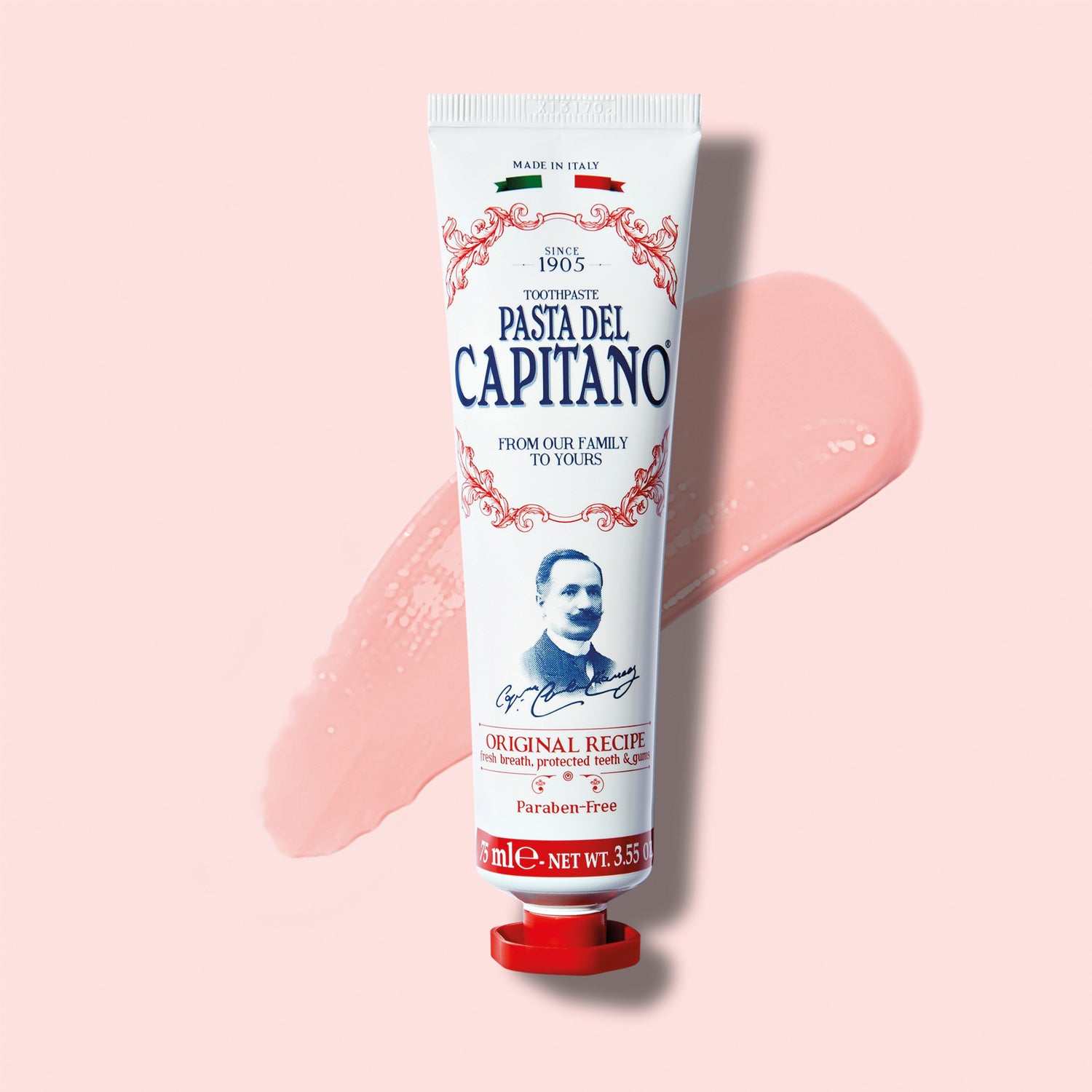 Zahnpasta Original - Pasta del Capitano mit traditioneller Rezeptur, würzig-frischem Geschmack und sanfter Reinigung für frischen Atem