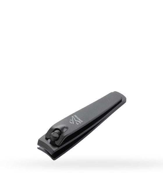 Kompakter Nagelknipser Premax 5,5 cm schwarz praktische Handhabung unterwegs
