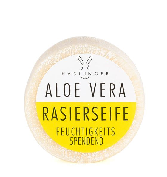 Haslinger Rasierseife Aloe Vera, pflanzlich, feuchtigkeitsspendend für angenehme Nassrasur