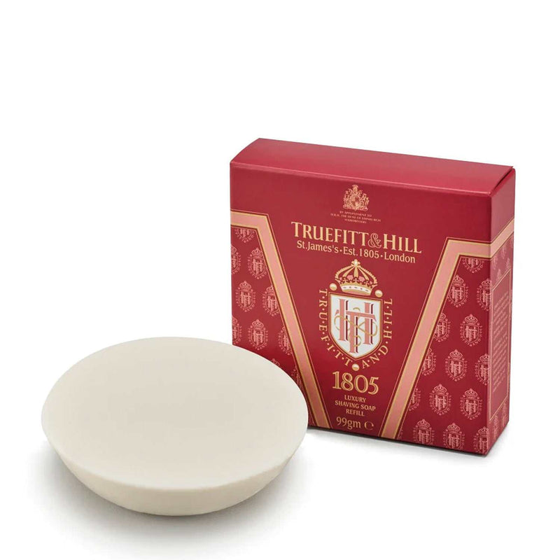 Rasierseife 1805 von Truefitt & Hill mit cremigem Schaum und maritimem Duft als Nachfüllseife