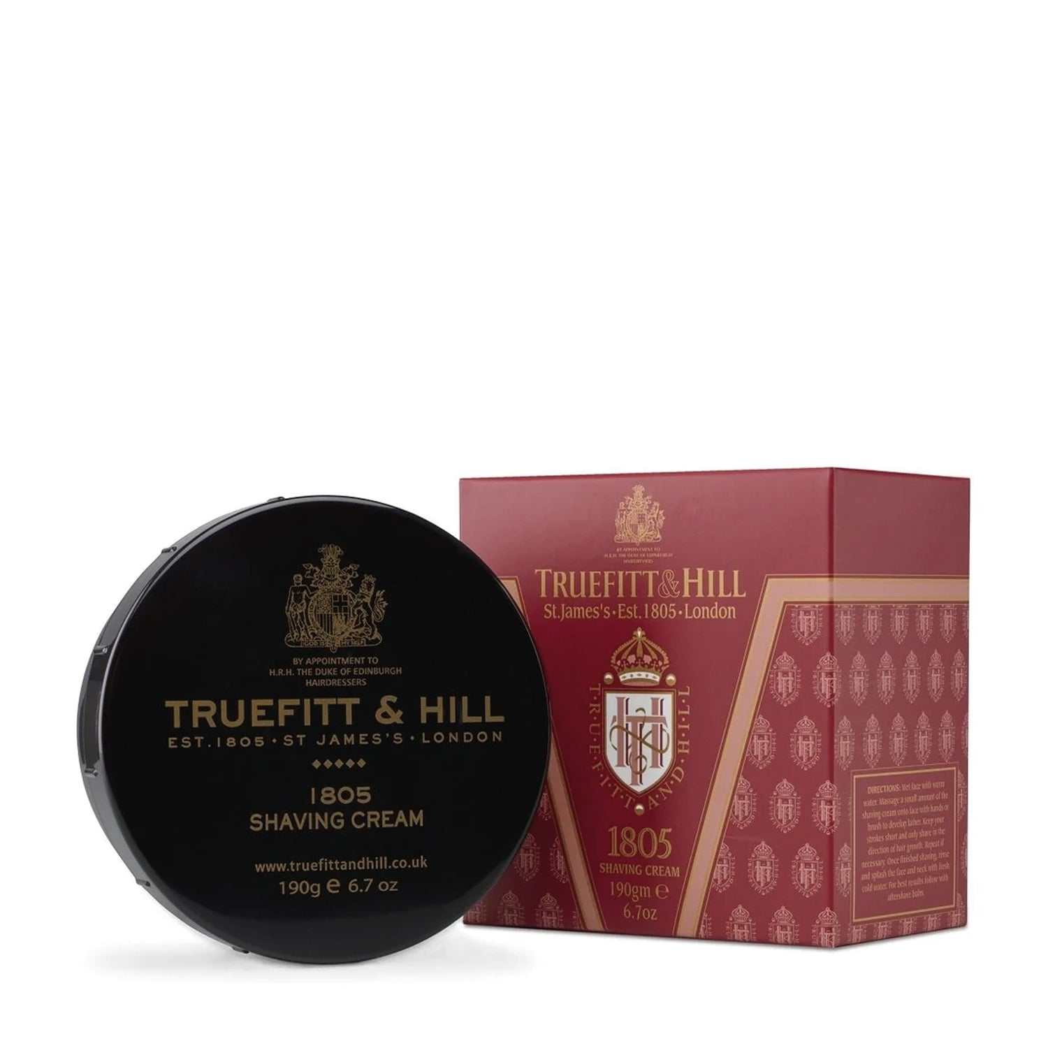 Rasiercreme 1805 von Truefitt & Hill, pflegende und cremige Rasiercreme mit maritim-frischem Duft, ideal für klassische Nassrasur