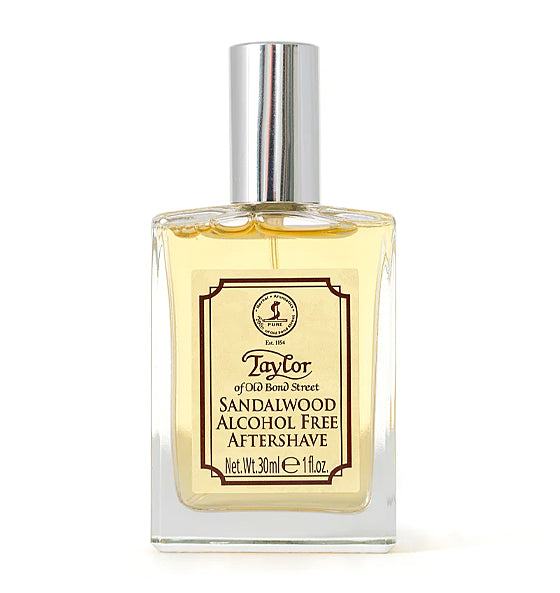 Aftershave Lotion Sandelholz von Taylor, alkoholfrei, mit Sandelholzduft, Lavendel und Patchouli, für empfindliche Haut geeignet.