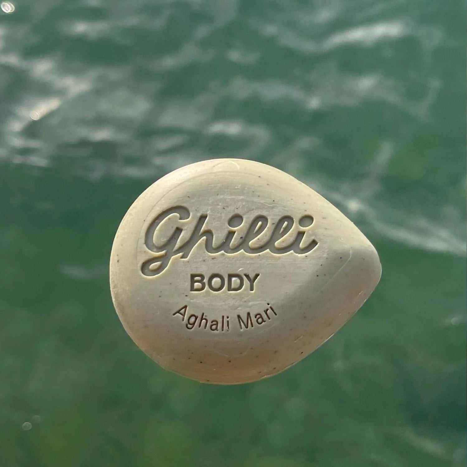 Body Bar Aghali Mari - Ghilli festes Duschgel mit Olivenöl und Traubenkernen, plastikfrei und mediterraner Duft