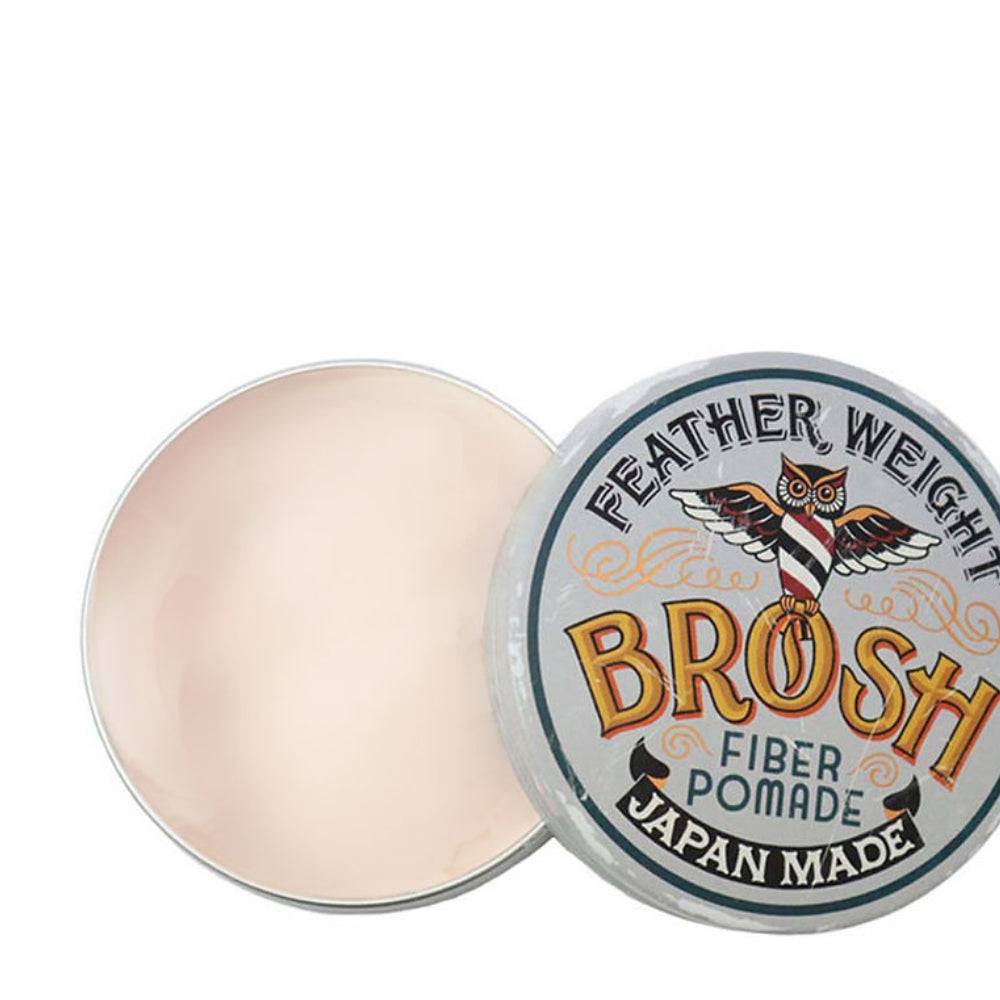 Offene Dose Haarpomade Fiber Pomade Feather Weight von Brosh, Japan hergestellt