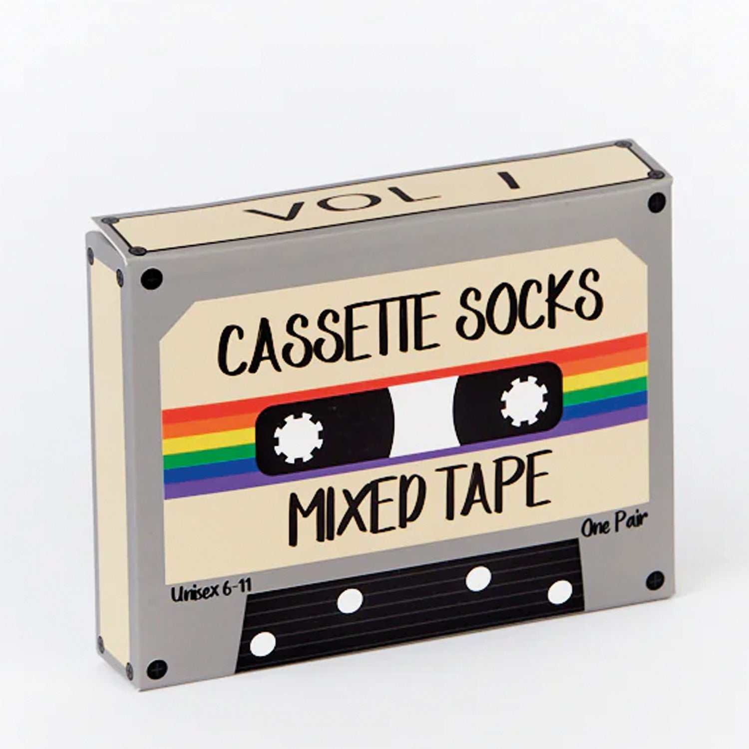 Socken Casette mit Kassetten-Motiv in Retro-Geschenkbox von Urban Eccentric