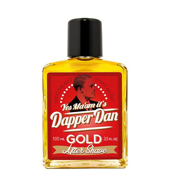 Aftershave Lotion Gold - Dapper Dan mit klassischem Duft, herben Zitrusnoten und pflegender Wirkung für Männer