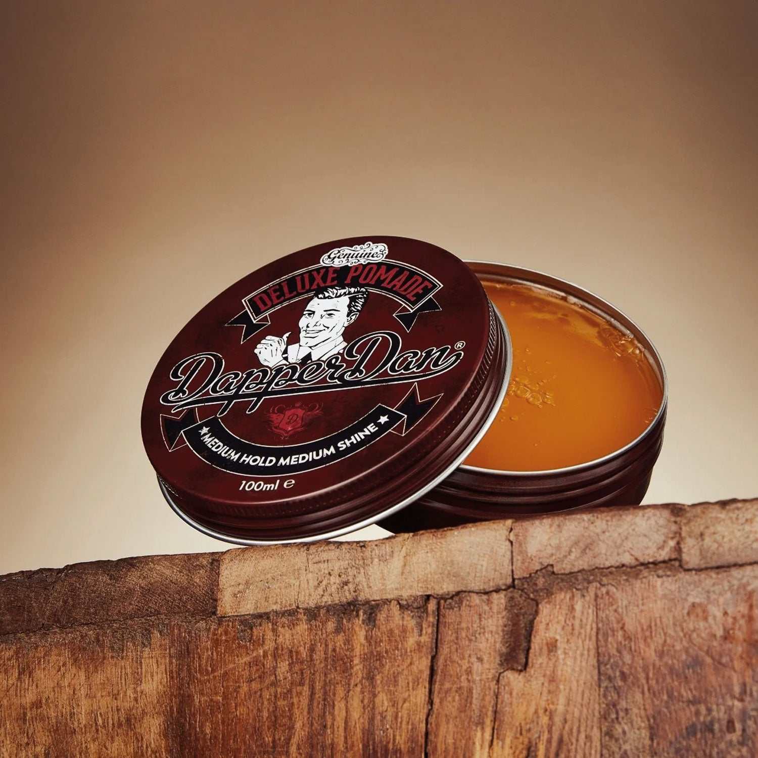 Pomade Deluxe wasserbasis - Dapper Dan klassische Haarpomade mit mittlerem Halt und natürlichem Glanz in 100ml Dose