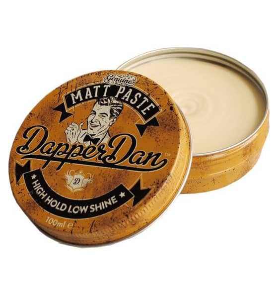 Pomade Matt Paste - Dapper Dan Haarpaste mit starkem, flexiblem Halt und matter Optik, leicht auswaschbar.