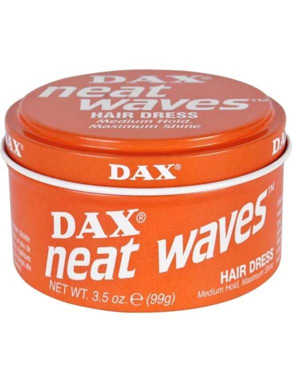 DAX Neat Waves Hair Dress Pomade in der orangefarbenen 99-g-Dose