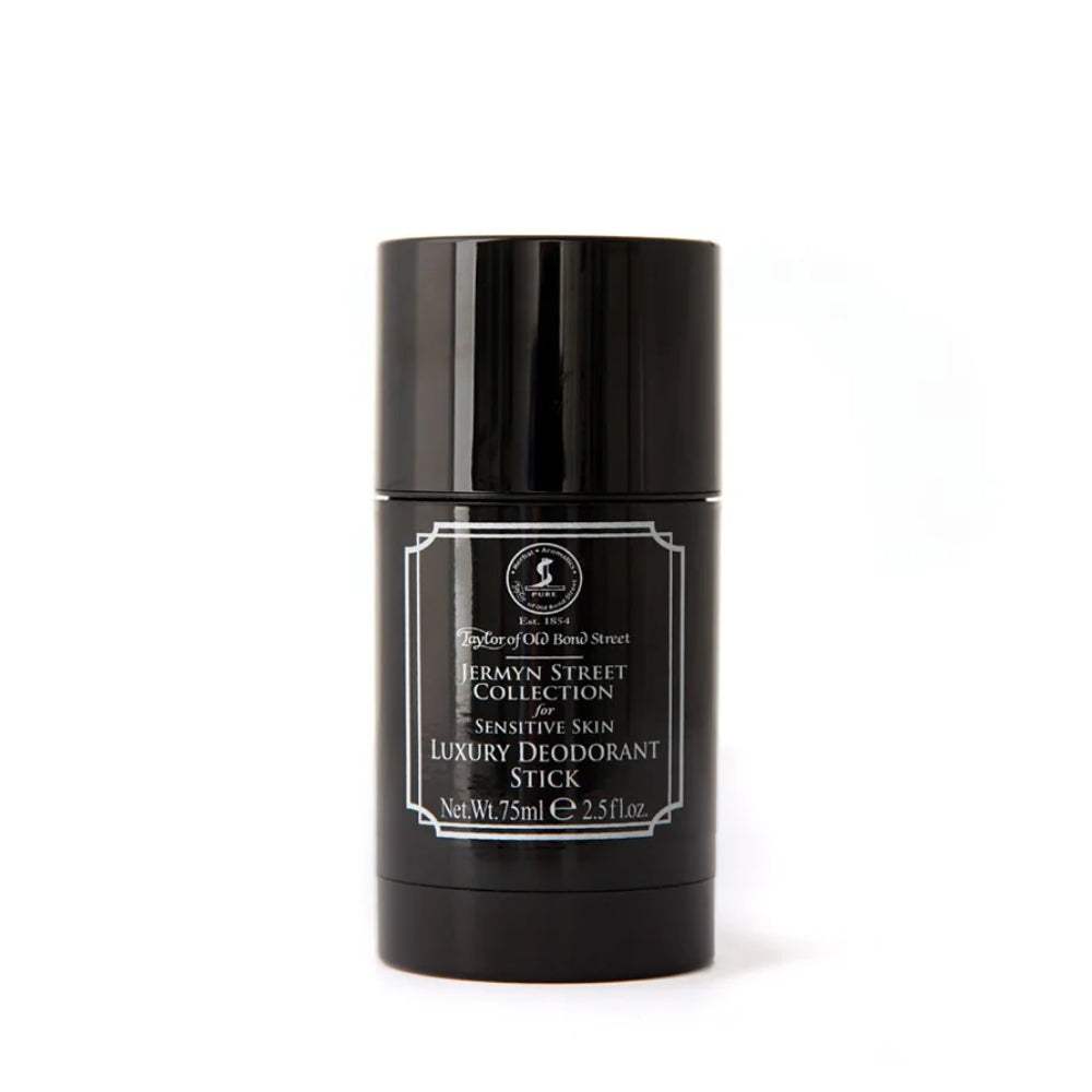 Deodorant Jermyn Street von Taylor of Old Bond Street, aluminiumfreier Deo-Stick für empfindliche Haut mit frischem, maskulinem Duft aus Bergamotte, Lavendel und Moschus.