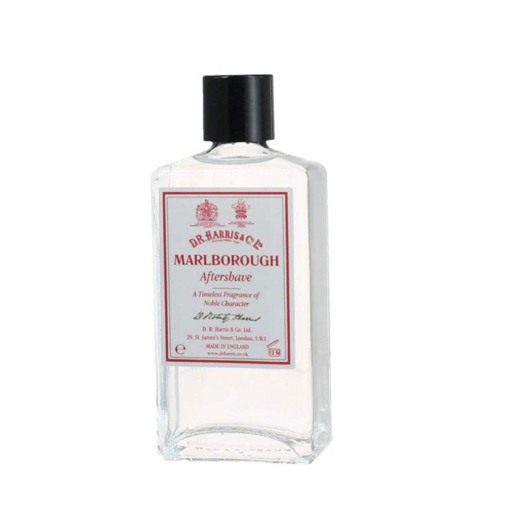 Aftershave Lotion Marlborough von D.R. Harris mit Zeder- und Sandelholzduft, desinfizierend und feuchtigkeitsspendend.