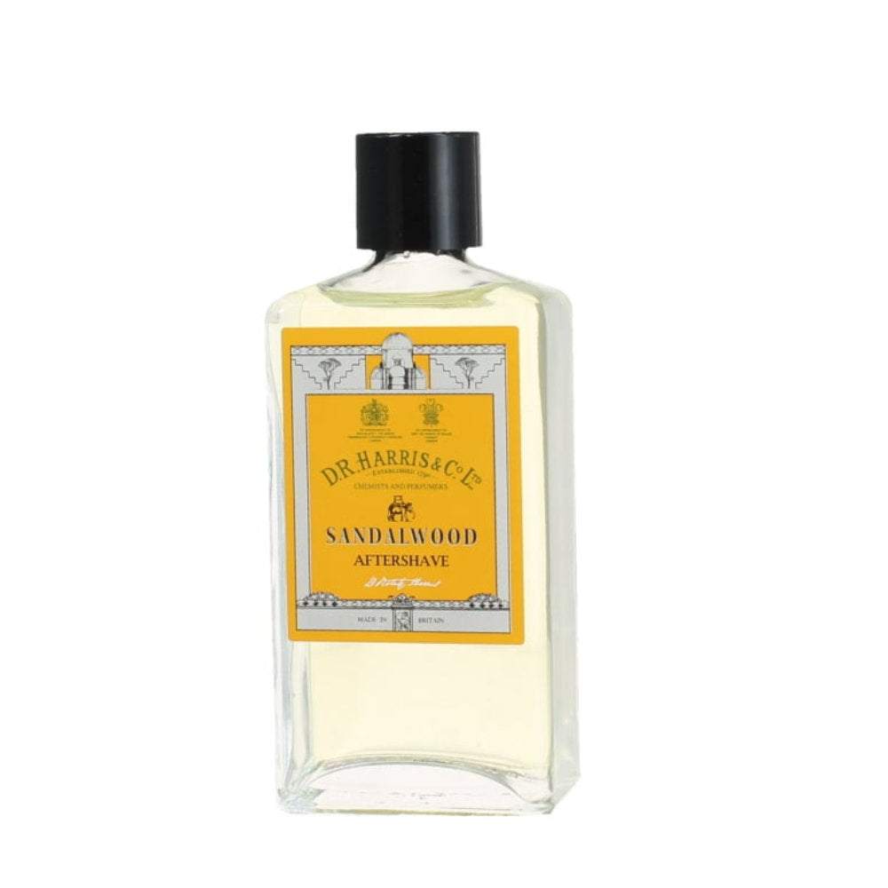 Aftershave Lotion Sandelholz von D.R. Harris mit beruhigendem Sandelholzduft und desinfizierender Wirkung für empfindliche Haut nach der Rasur