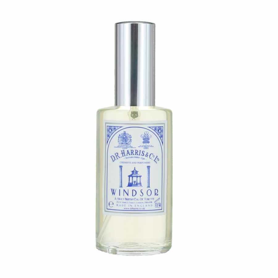 Eau de Toilette Windsor - D.R. Harris Herrenparfüm mit Zitrus, Leder und Amber Duftnoten in elegantem Glasflakon