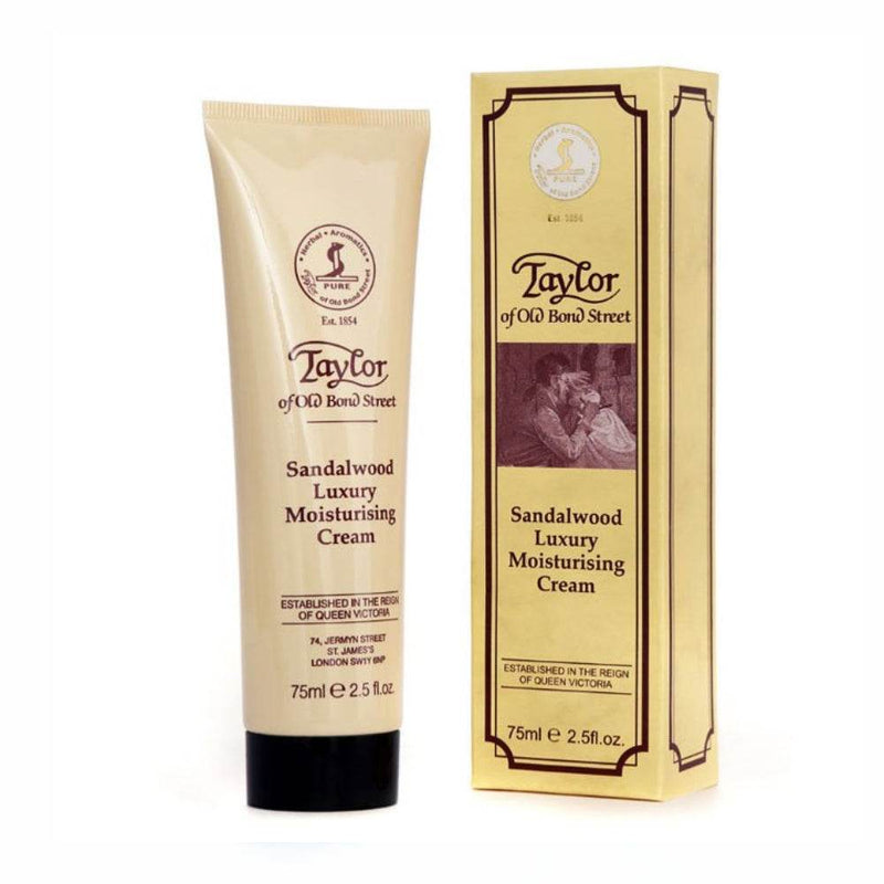 Feuchtigkeitscreme Sandelholz von Taylor of Old Bond Street für intensive Pflege und warmen Duft bei Männerhaut