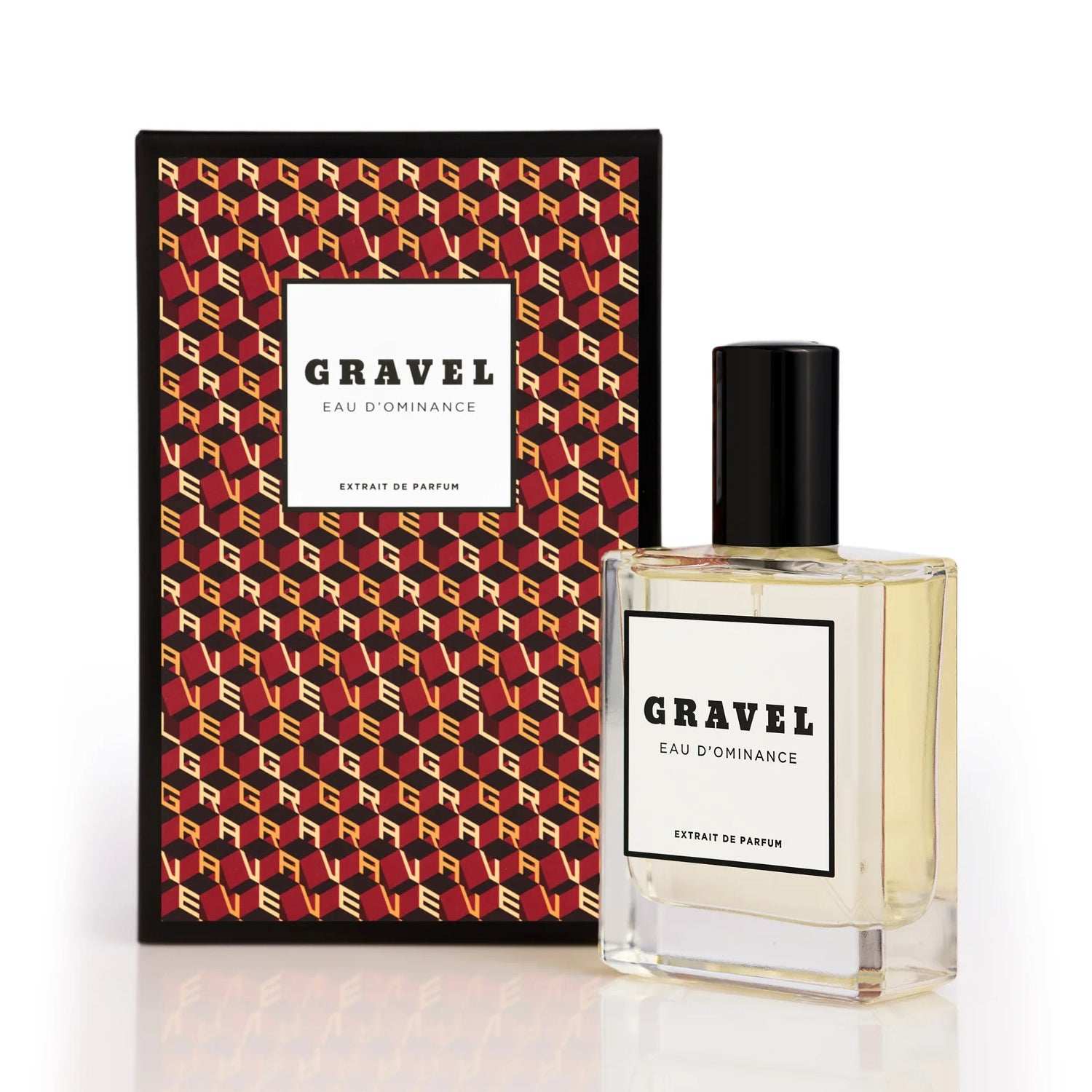 Parfum Eau d'Ominance Gravel mit Bergamotte, Mandarine, rosa Pfeffer, Leder, Veilchen und Oud