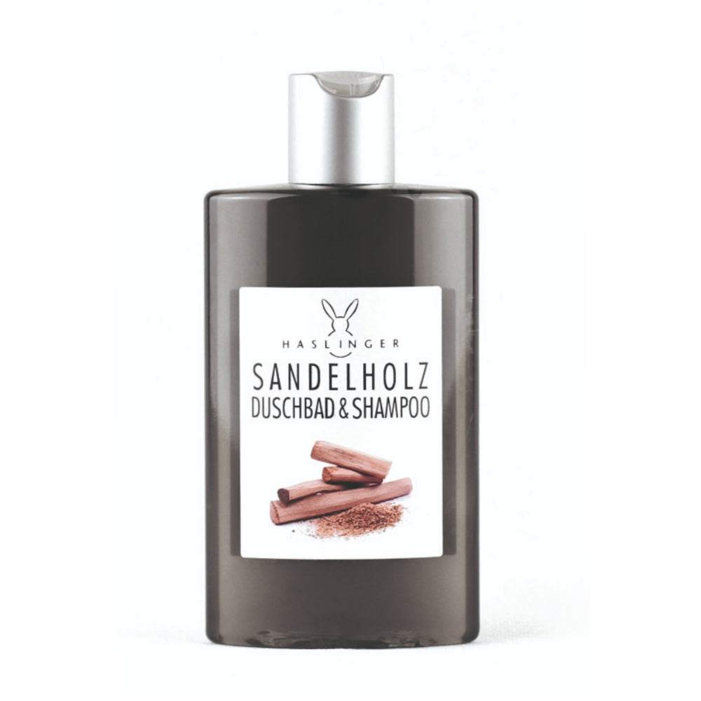 Haslinger Shampoo & Duschbad Sandelholz mit pflegendem Sandelholzöl für Haut und Haarpflege