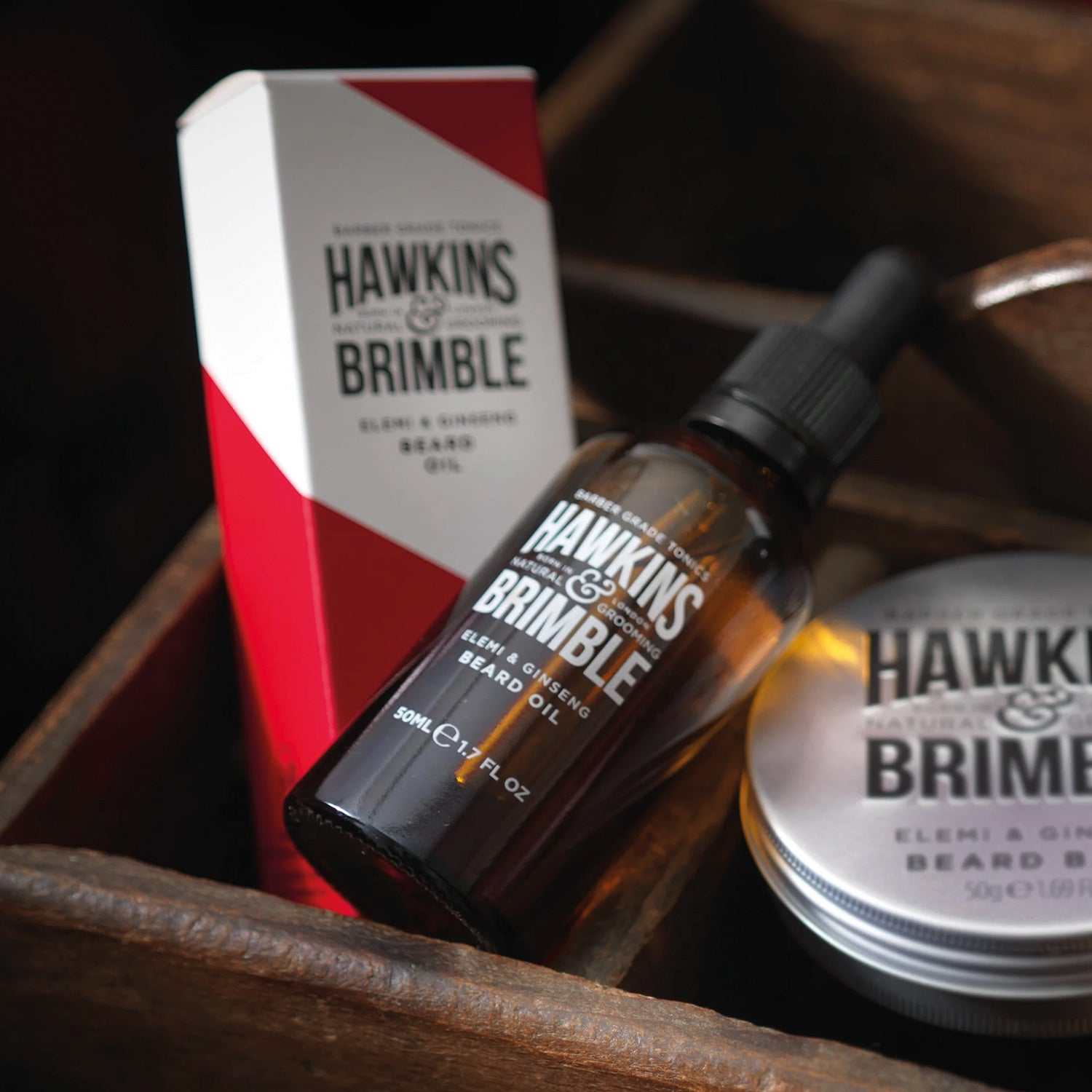 Hawkins & Brimble natürliches Bartöl mit Arganöl und Sheabutter für gesunden, weichen Bart und angenehmen Duft