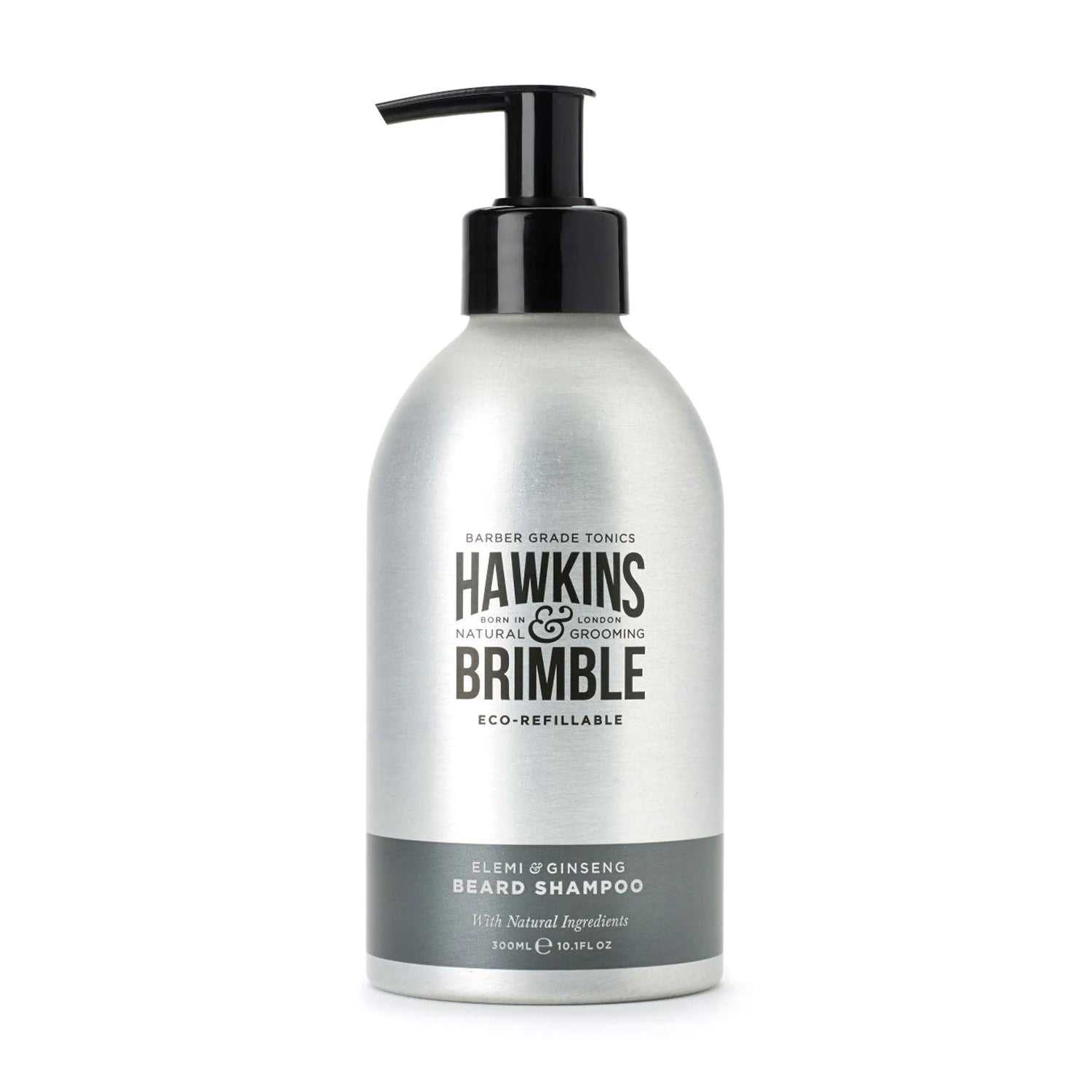 Bartshampoo von Hawkins & Brimble mit natürlichen Inhaltsstoffen und Elemi & Ginseng Duft für weichen, frisch duftenden Bart.