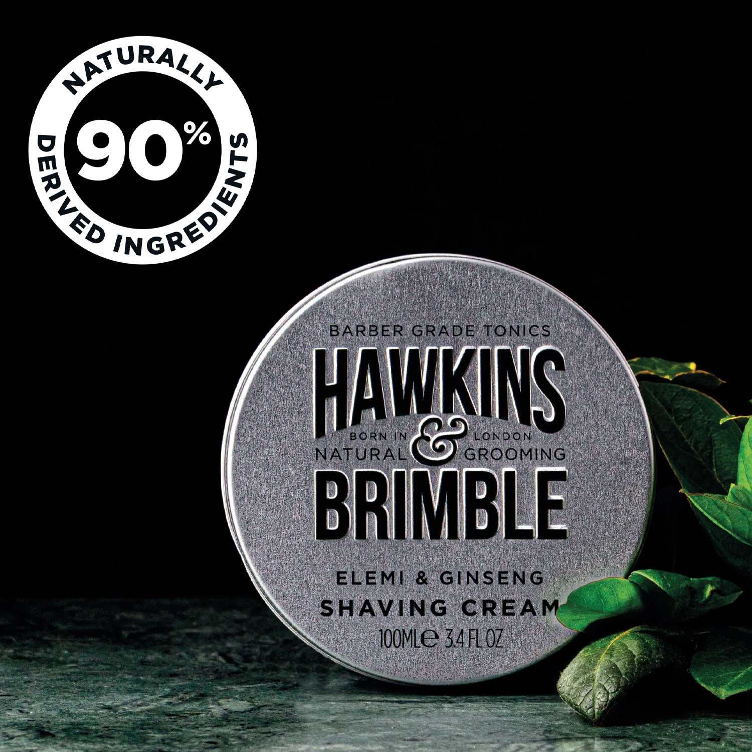 Rasiercreme Hawkins & Brimble mit 90% natürlichen Inhaltsstoffen für sanfte und gründliche Rasur