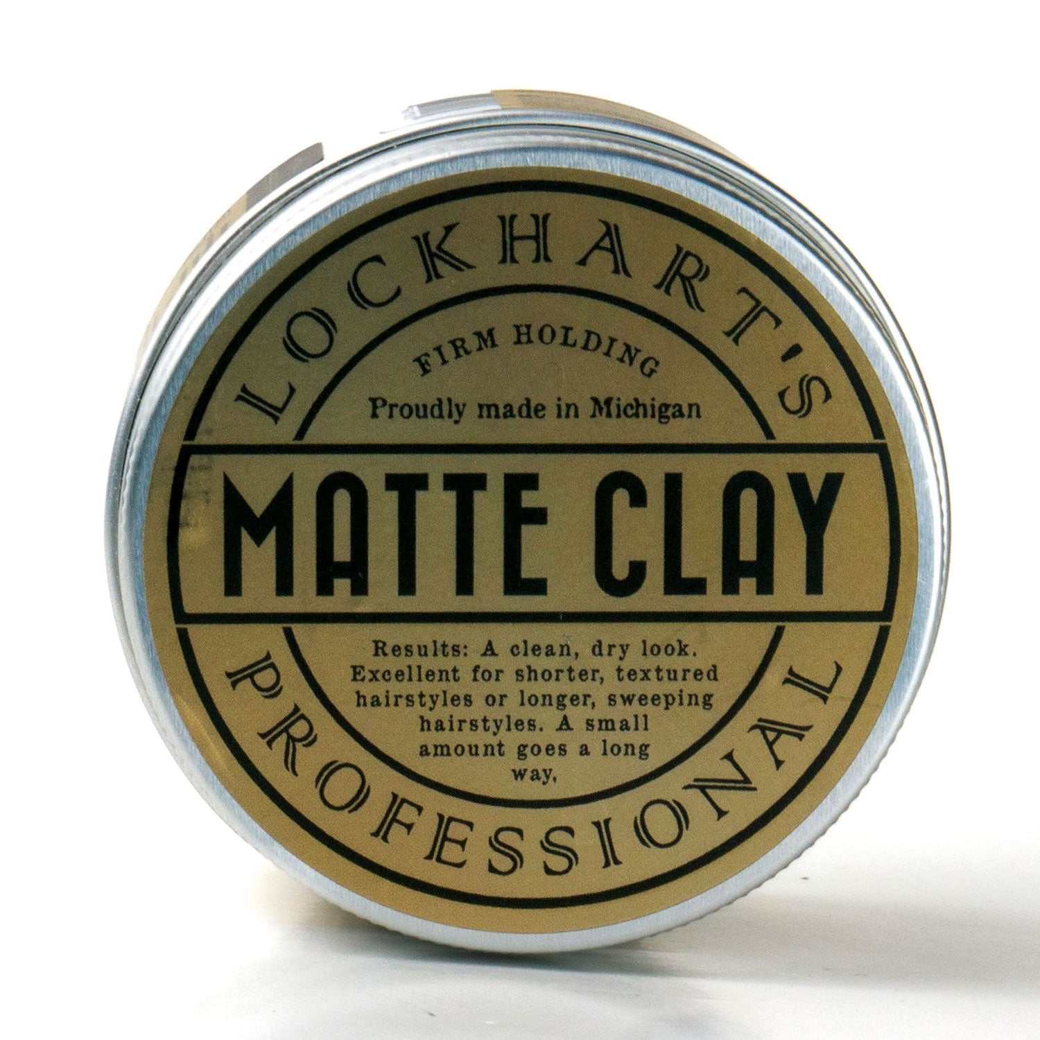 Lockhart's Haarpomade Matte Clay mit mattem Finish und flexiblem Halt für natürlichen Look