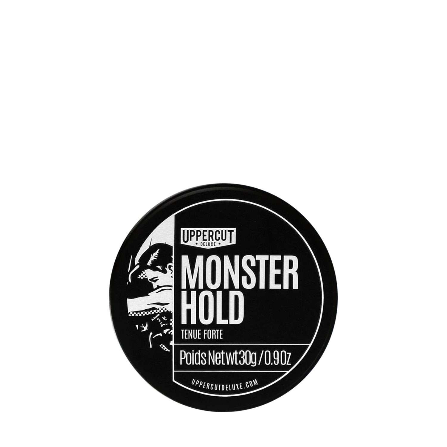 Haarpomade Monster Hold - Uppercut Deluxe mit extra starkem Halt und Minzduft in schwarzer Dose, 30g