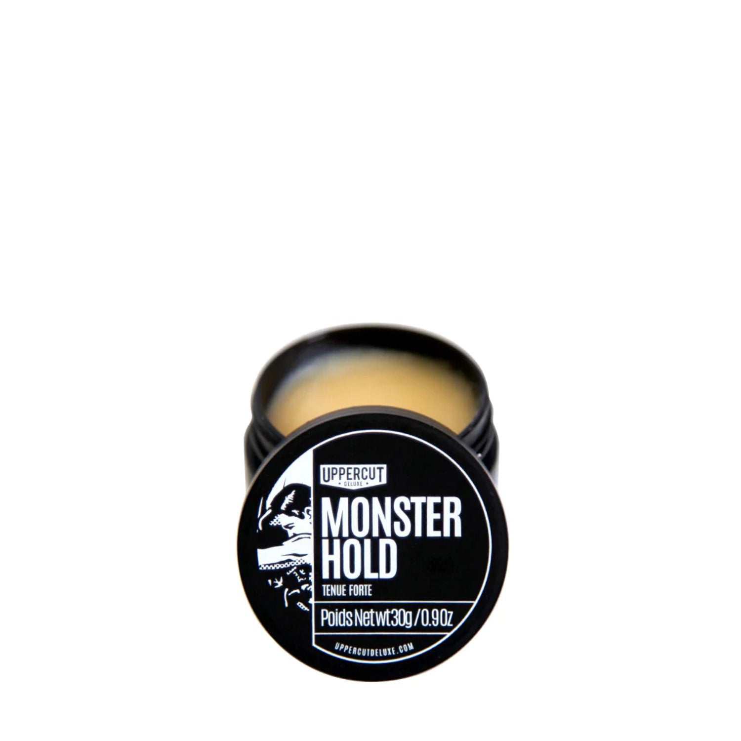 Haarpomade Monster Hold - Uppercut Deluxe für extrem starken Halt und frischen Minzduft in schwarzer Dose