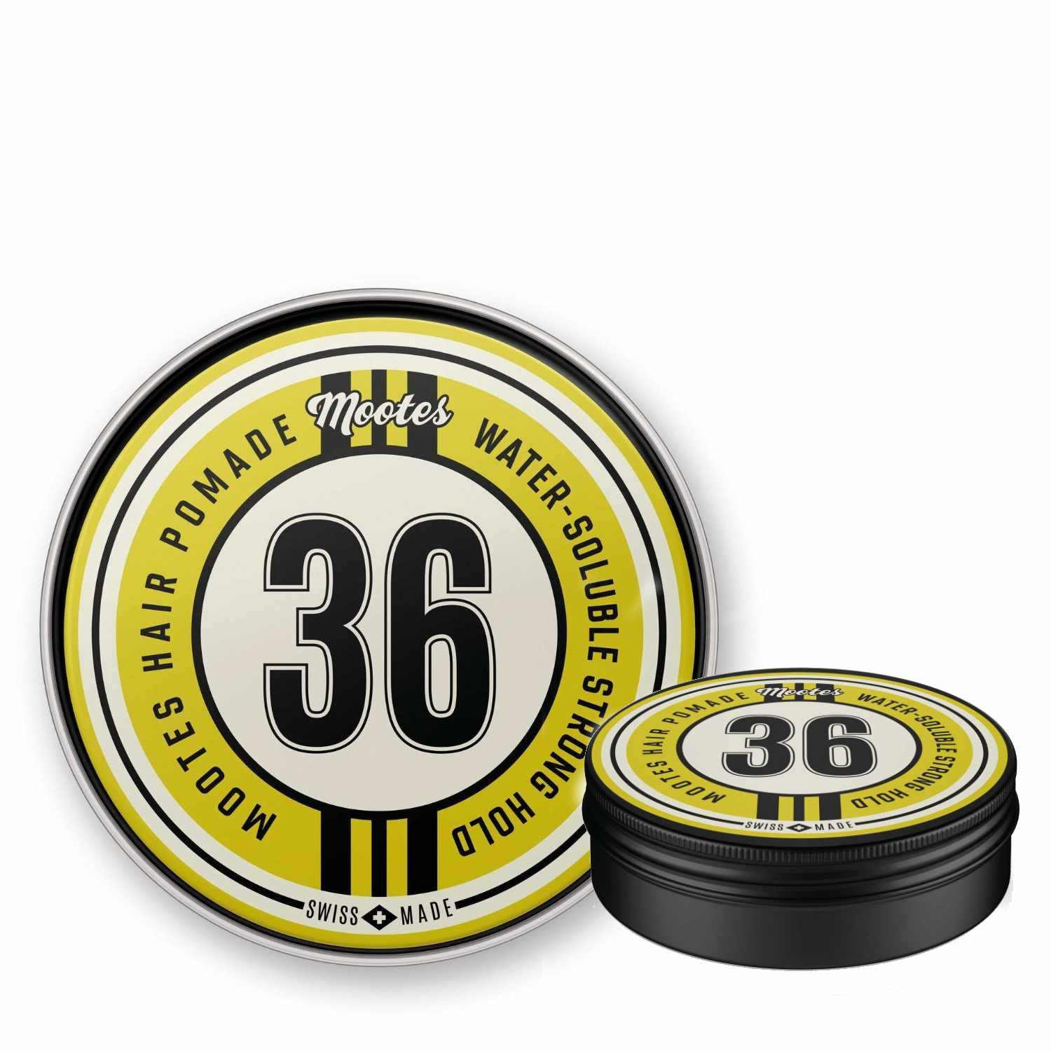 Haarpomade #36 Strong Hold wasserlösliche Pomade von Mootes für starken Halt und glänzendes, leicht auswaschbares Haarstyling