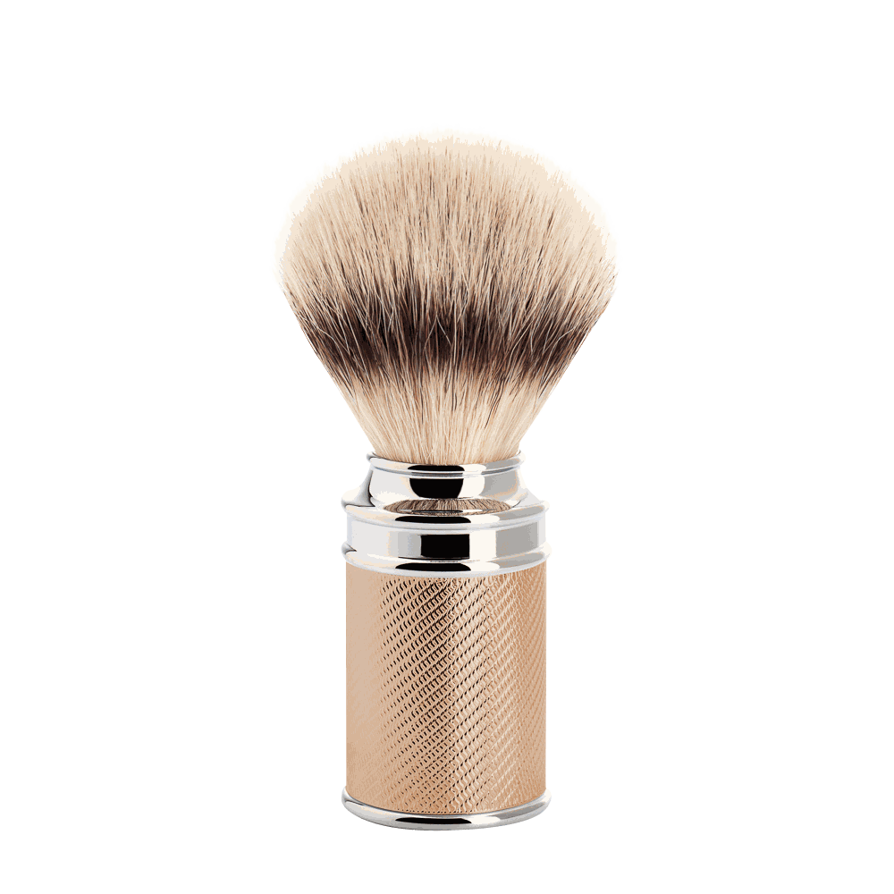 Rasierpinsel Traditional rosé mit Silvertip Fibre® Kunstfasern und metallischem Griff in roséfarbenem Design