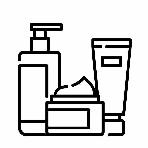 Mustersendung von Pflegeprodukten als Probiergrößen zum Testen vor dem Kauf