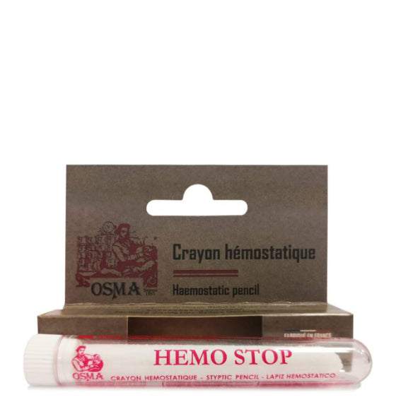 Alaunstift Osma zur schnellen Blutstillung bei Rasurunfällen, natürlicher, parfümfreier Hämostatikstift mit adstringierender und antiseptischer Wirkung