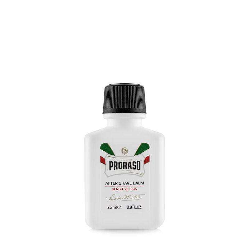 Proraso Aftershave Balsam Travel Size 30 ml für sensible Haut, milde und feuchtigkeitsspendende Pflege, alkoholfrei.