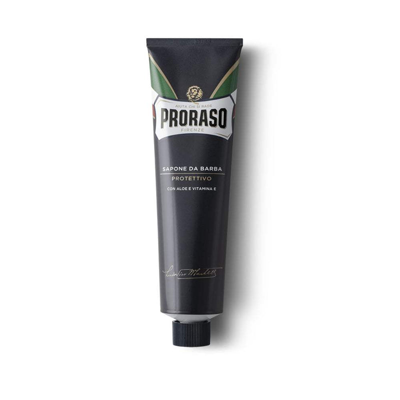 Proraso Rasiercreme blaue Linie schützend mit Vitamin E für sanfte und pflegende Rasur