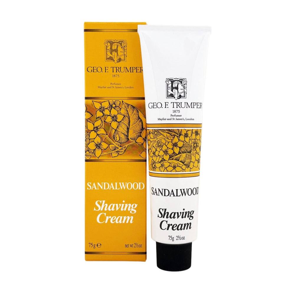 Geo. F. Trumper Sandelholz Rasiercreme 75g im edlen Tube-Design mit luxuriösem Duft für sanfte Rasur