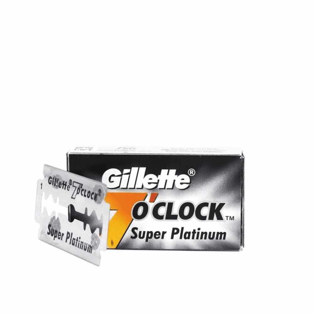 Rasierklingen 7 o'clock Super Platinum Gillette fein geschärfte Rasierklinge mit Verpackung