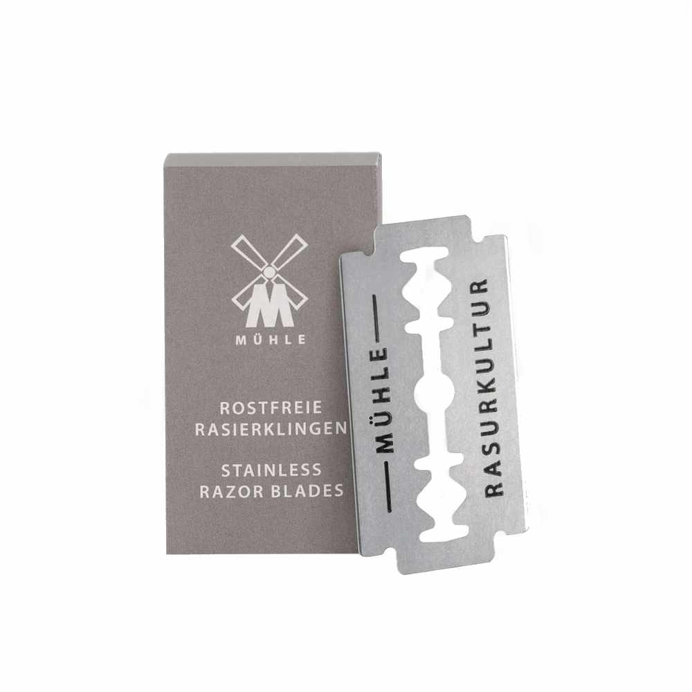 Rostfreie Mühle Rasierklingen für hautschonende, gründliche Rasur bei allen Hauttypen