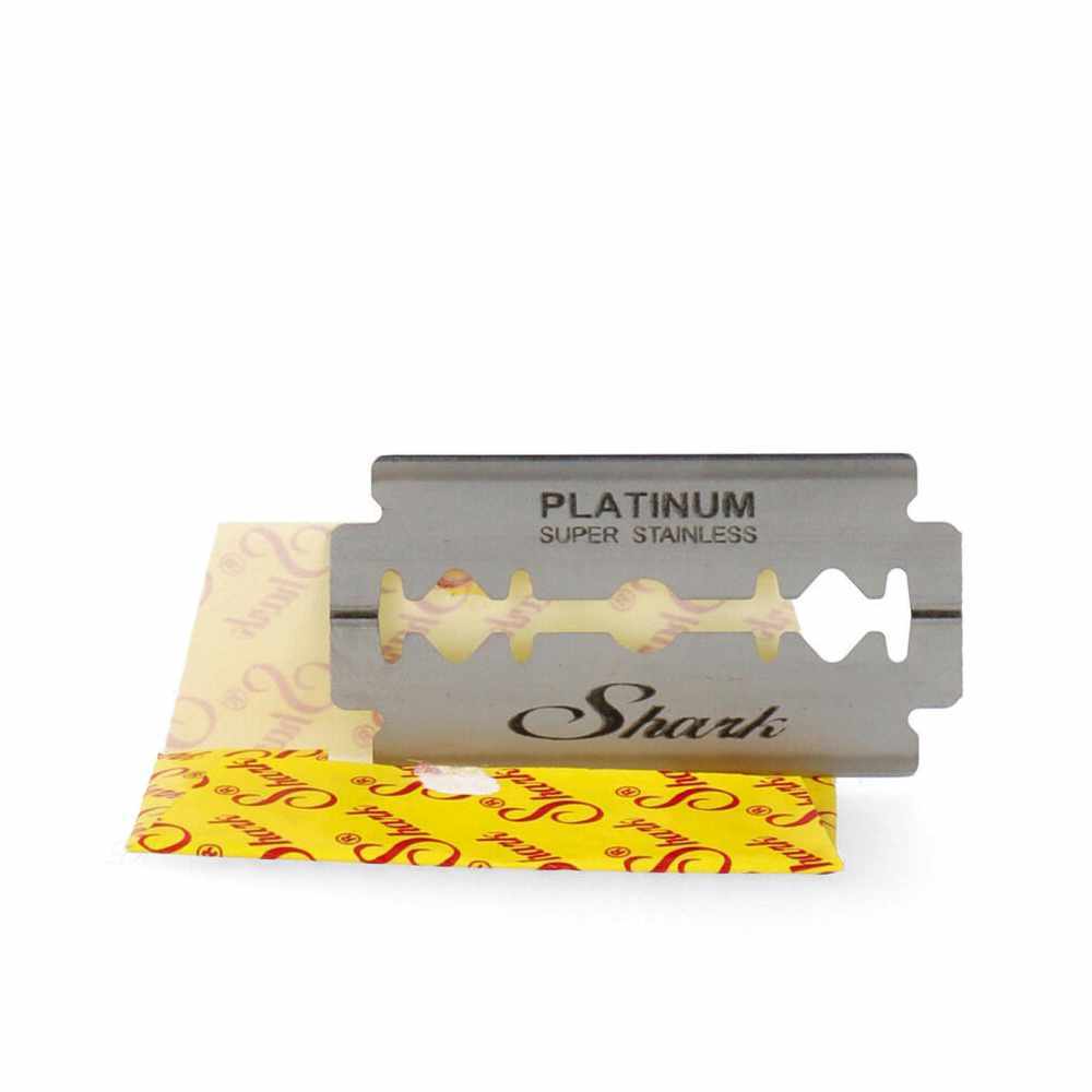 Rasierklingen Platinum - Shark für schonende und gründliche Nassrasur mit mittlerer Schärfe