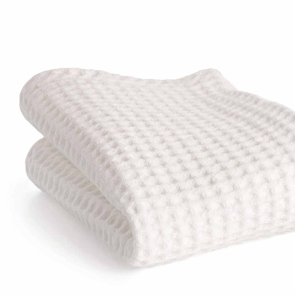 Rasiertücher 2 Stück aus 100% Baumwolle mit strukturierter Oberfläche und MÜHLE Logo, ideal für die Rasurvorbereitung und Pflege