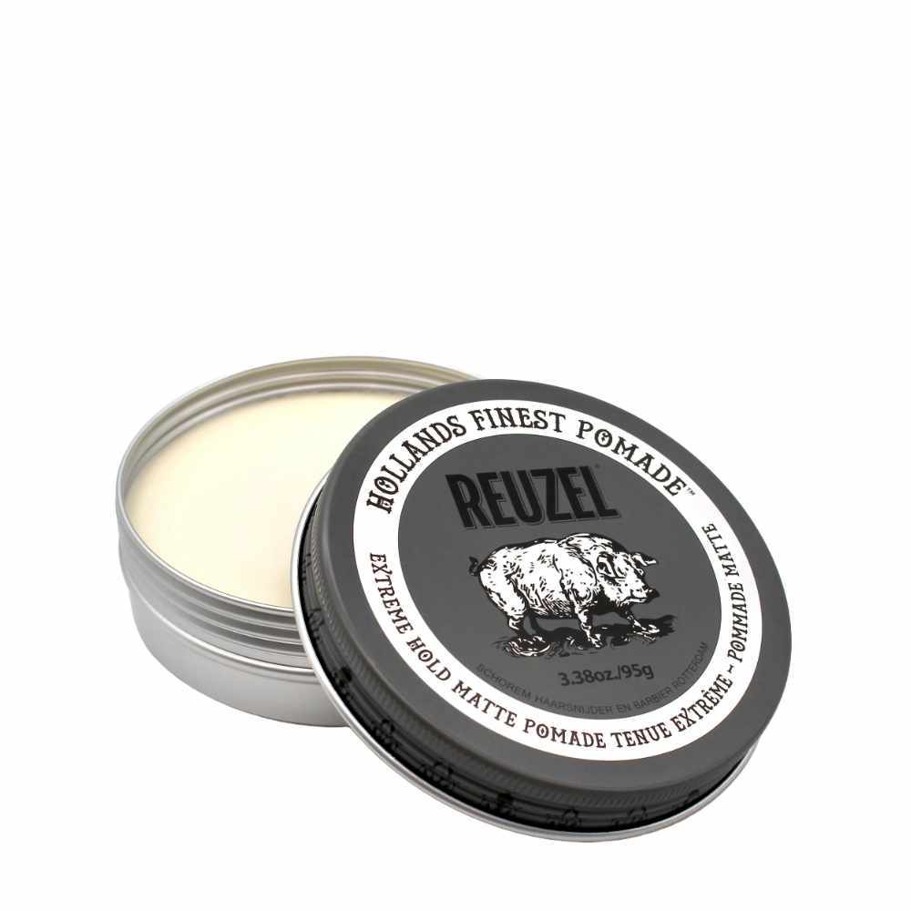 Reuzel Haarpomade extreme hold matte Pomade mit starkem Halt und mattem Finish in offener Dose