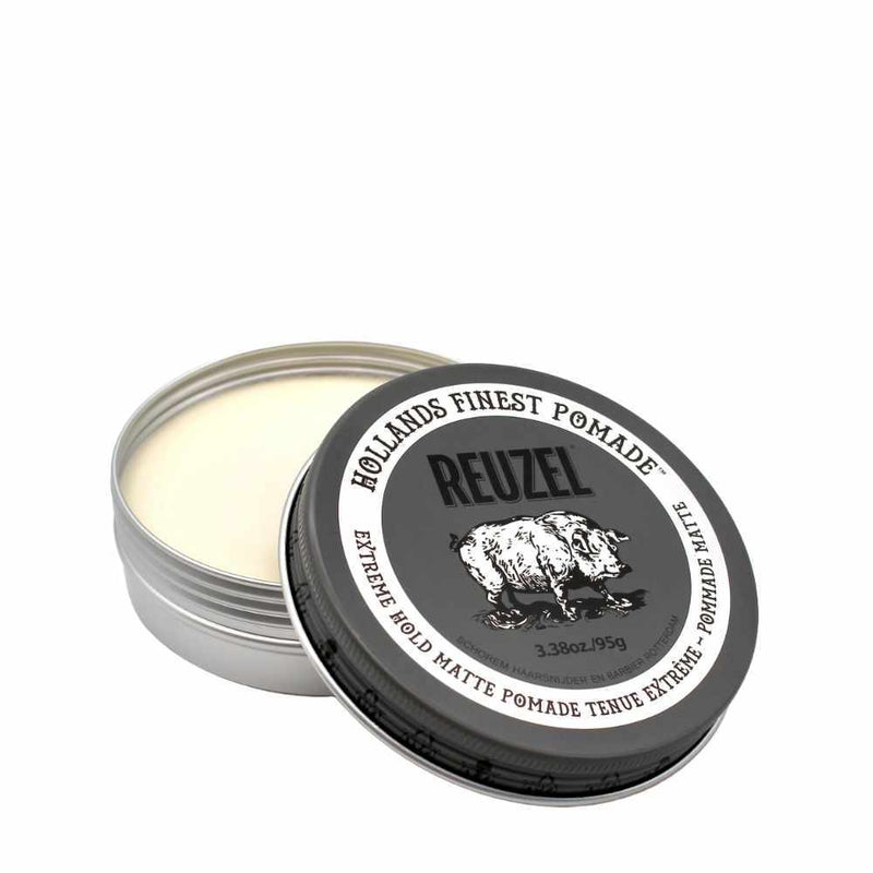 Reuzel Haarpomade extreme hold matte Pomade mit starkem Halt und mattem Finish in offener Dose