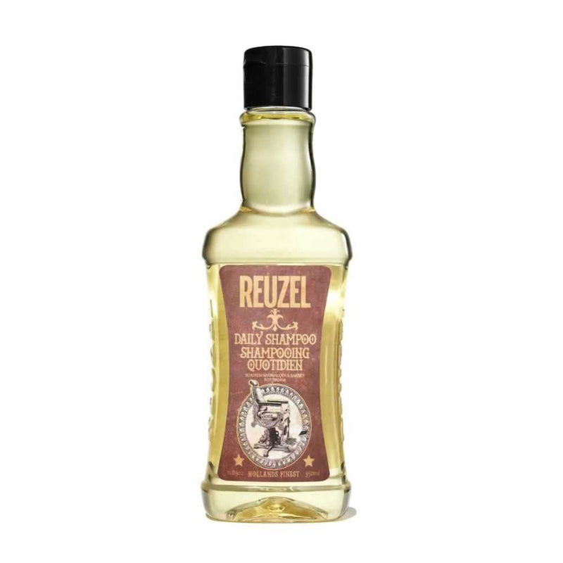 Flasche Reuzel Daily Shampoo mit natürlichen Inhaltsstoffen für tägliche Haarpflege und Kopfhautkühlung