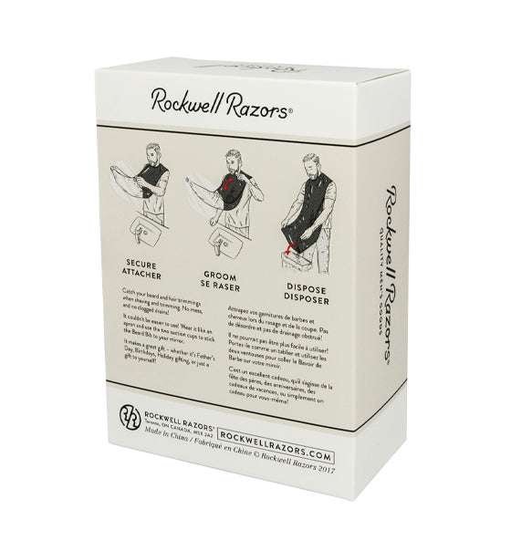 Bartlatz Rockwell Razor zum Auffangen von Bartresten beim Rasieren mit Saugnapfhalterung für einfache Reinigung