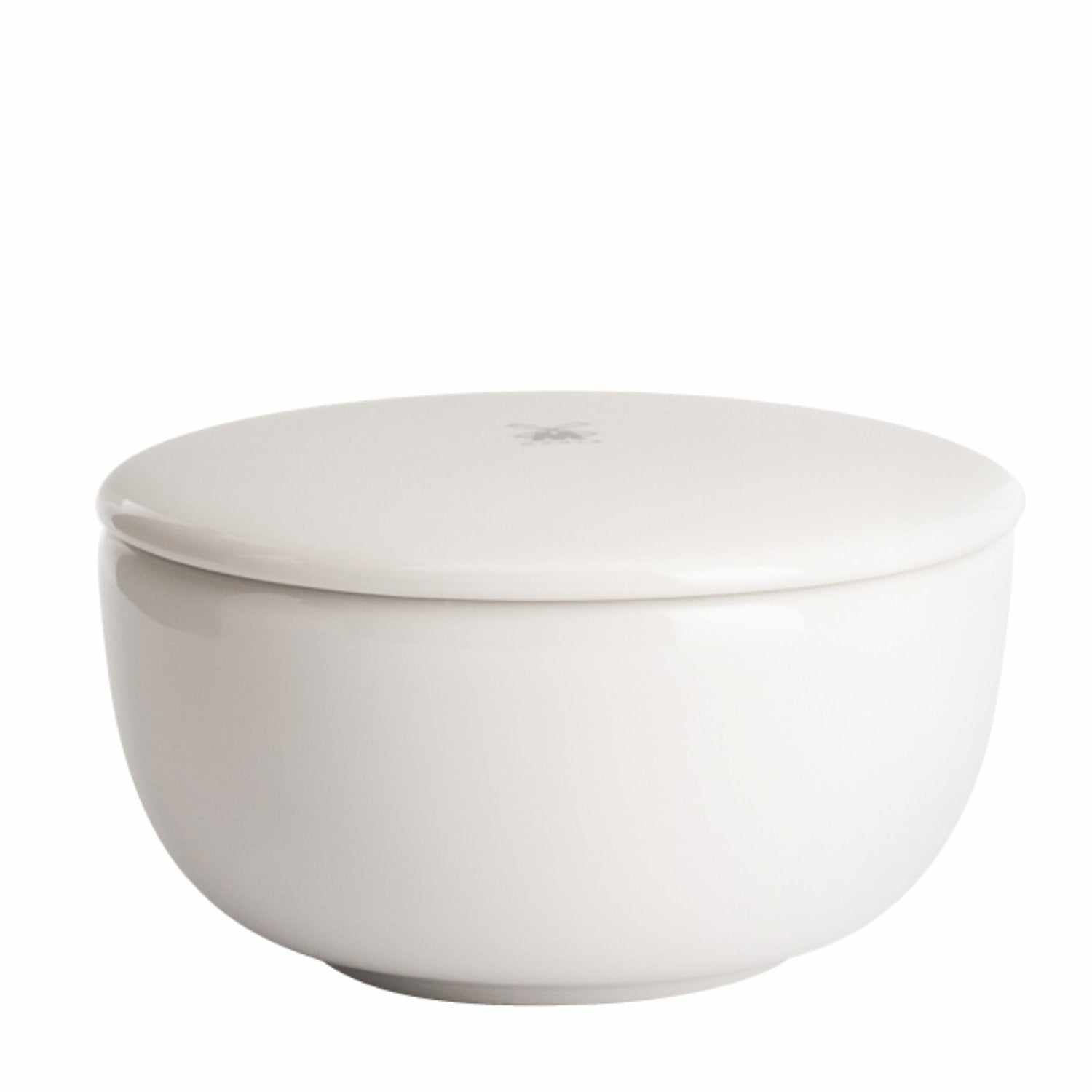 Rasierseife Aloe Vera in weißer Porzellanschale von Mühle, pflegend und hautberuhigend für empfindliche Haut