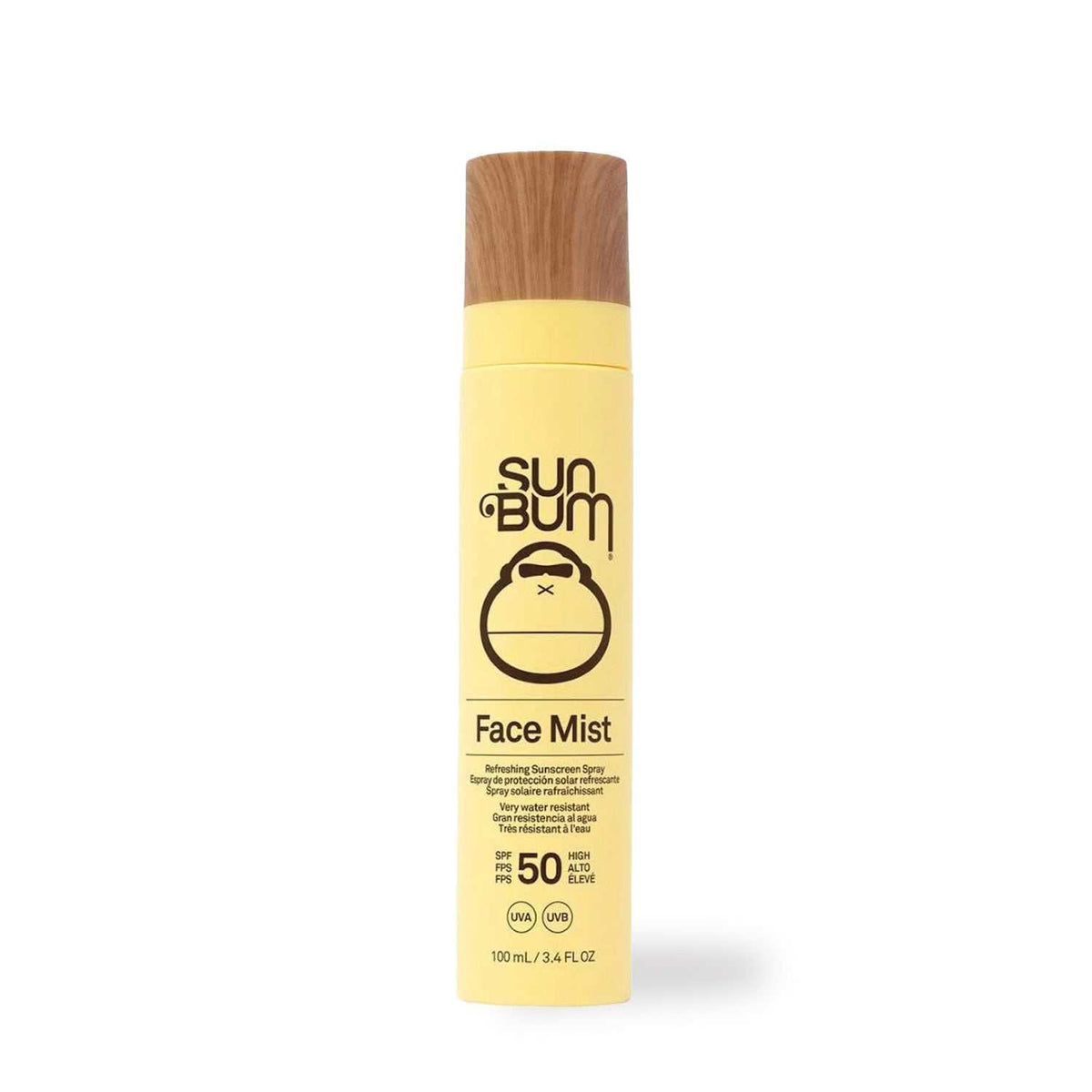Sun Bum Gesichtsspray SPF 50 für leichten, wasserfesten Sonnenschutz im Gesicht